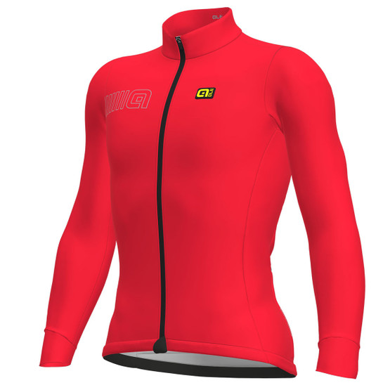 Ale Solid Color Block LS jersey Red foto