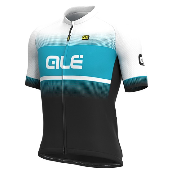 Ale Solid Blend SS jersey Black Turquoise foto