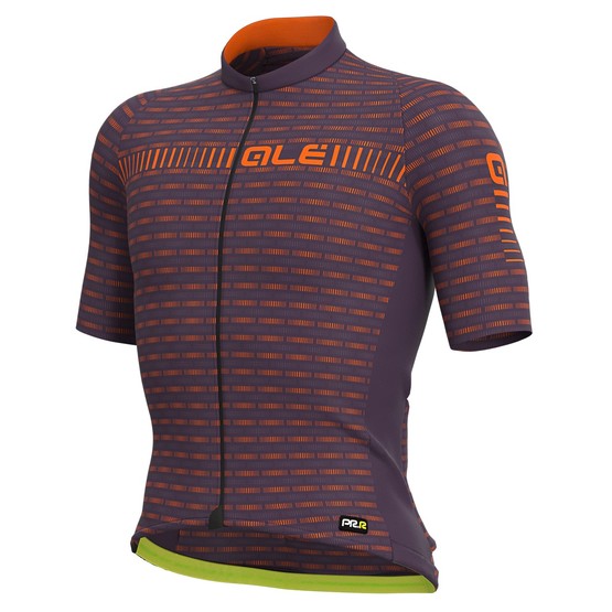 Ale PRR Green Road SS jersey Plum Orange fluo foto